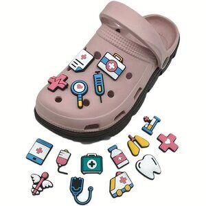 16pcs Medical Shoe Charms For Crocs Jibbitz